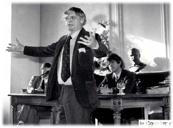 Anthony Burgess and Ben Forkner in 1983.